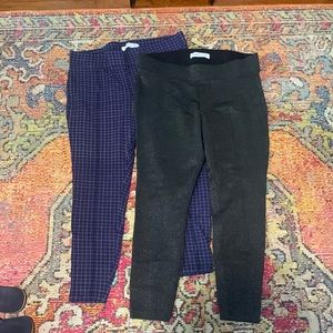 Lot of 2 pairs of Old Navy Stevie high rise pants